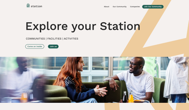 Frontend website redesign for Station — new UI, Webflow build, and component system
